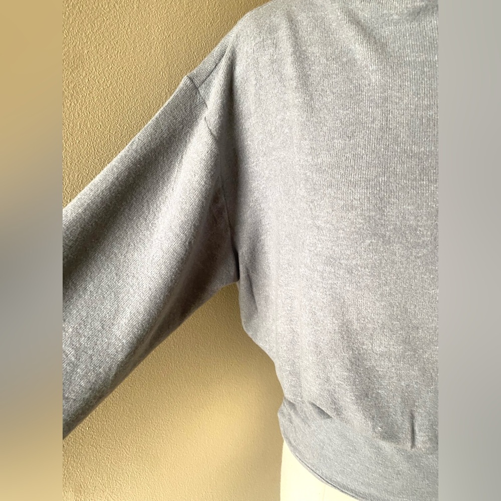 LOFT Heathered Ruched Hem Boatneck Top - Small - New - Picture 6 of 14